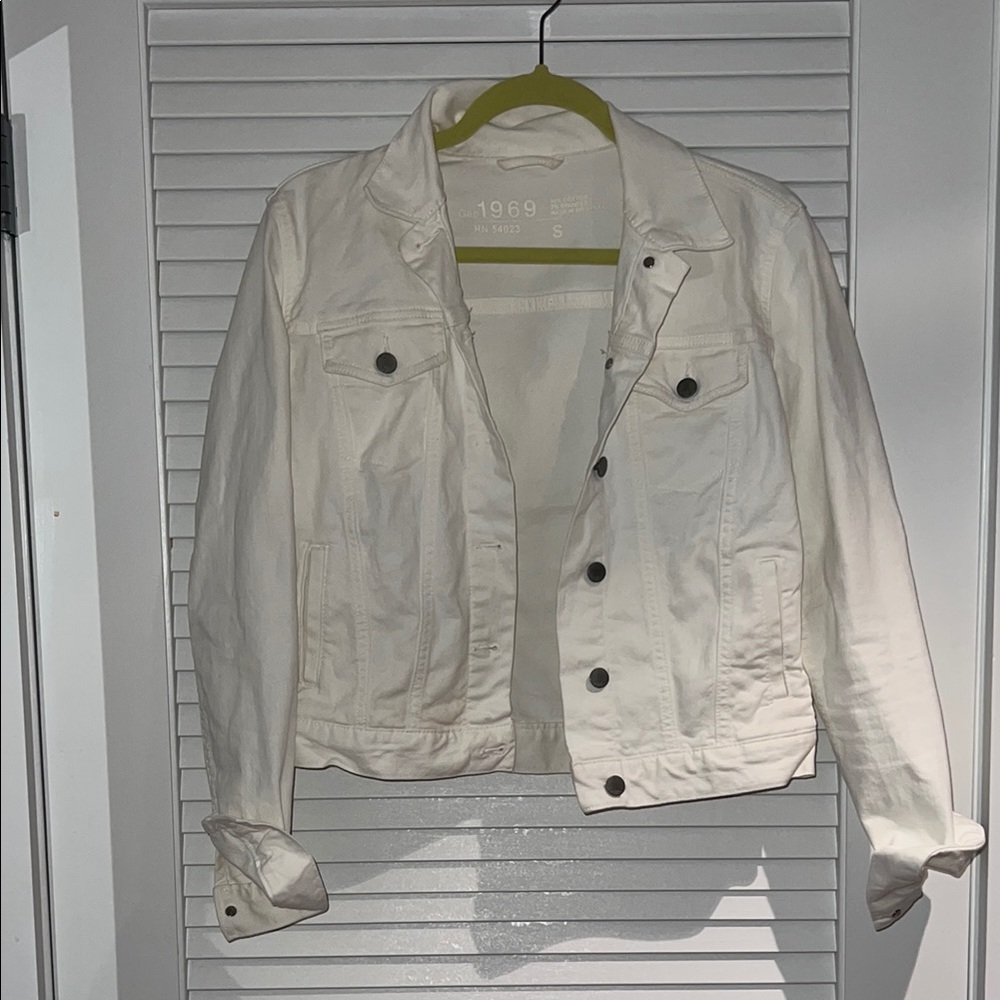 GAP White Jean Jacket